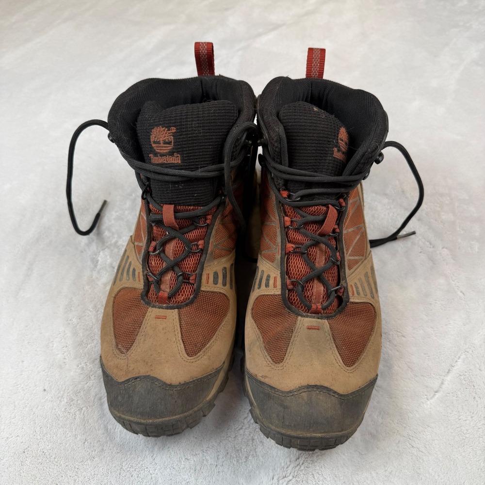 Timberland Mens 75141 Brown Tan Leather Hiking Boots Size 12M Trail Shoes - Picture 3 of 8